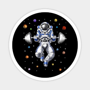 Astronaut Fitness Gym Workout Magnet